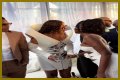 Nigerian singer, Tems spotted at the star-studded Roc Nation pre-grammy brunch with Jay-Z and Beyonce (video)