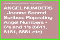 
Repeating Angel Numbers - 6's and 1's  (6611, 6161, 6661 etc)
